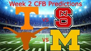 My College Football Week 2 Predictions