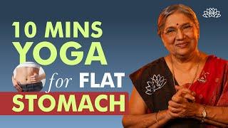 10 Mins Quick Yoga Asanas To Reduce Belly Fat  Yoga Poses  Weight Loss & Flat Stomatch