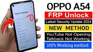 Oppo A54 FRP Bypass  New Trick  Oppo CPH2239 Google Account Bypass Without Pc  Android 1112