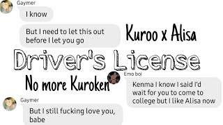 Drivers License Kuroken breakup  Haikyuu texting story