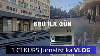  BDU ilk gün VLOG 1ci kurs️  Jurnalistika fakultəsi ingilis sektor