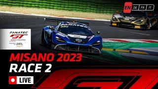 LIVE  Race 2  Misano  Fanatec GT World Challenge Europe Powered by AWS English