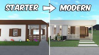 RENOVATING THE BLOXBURG STARTER into a MODERN HOUSE  roblox