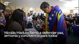 Nicolás Maduro llamó a defender paz armonía y convivencia para todos