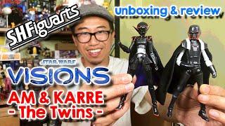 SH Figuarts Star Wars Visions Am and Karre The Twins Unboxing and Review