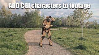 How to add CGI characters to live footage  Blender 2.92 VFX tutorial