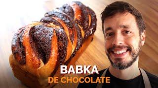 BABKA DE CHOCOLATE Receita de pão doce recheado com chocolate