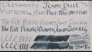 Ink Re-Review DeAtramentis Jeans Blue Ink