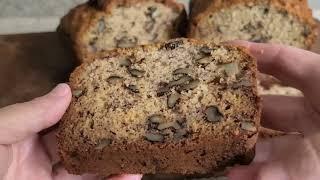 کیک موز و گردو بینهایت خوشمزه، آسون و بی دردسر -easy no fuss and delicious Banana walnut bread