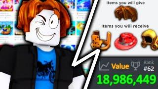 Bacon Hair with 18+ MILLION ROBUX in value... ROBLOX Trade Hangout