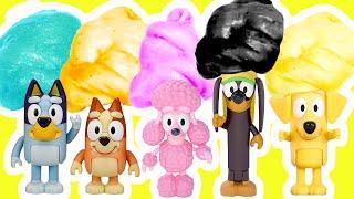 Bluey and Bingo DIY Slime Making Tutorial with Coco Lucky Snickers Characters