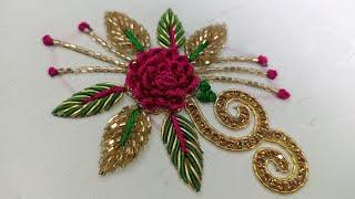 How to stitch maggam work Maggam work designs #aariembroidery2_0 #aariwork #maggamwork