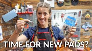 Replace your hydraulic disc brake pads its easy and will save you $$$  Syd Fixes Bikes
