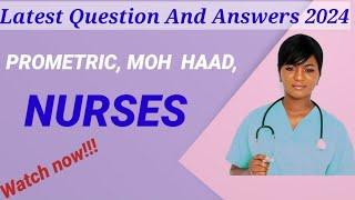 Latest Prometric Questions &Answer IN Nursing 2024 JuneJuly Prometric Past Questions #prometric