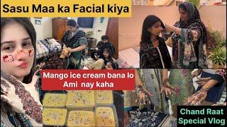 Mere Sas Nay Alg hi Demand kar de  Mango Ice cream bnai 1st time  Chand Raat Special