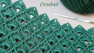 Рельефный и простой УЗОР КРЮЧКОМ так вяжут турчанки  SUPER EASY Beautiful  Pattern Crochet