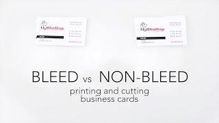 Bleed vs Non-Bleed - Printing and Cutting Business Cards