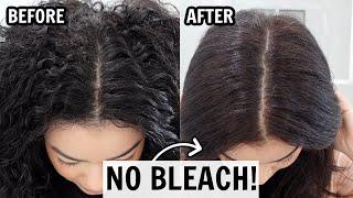 How To Lighten Black Box Dyed Hair With NO BLEACH  IT WORKS