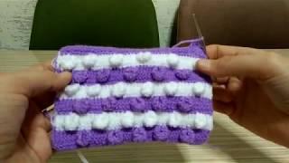 Deniz kabuğu  bebek battaniye modeli yapılışı
