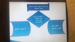 محاضرات في قانون التنفيذ - المحاضرة ٣  السلطة المختصة بالتنفيذ وفقاً لقانون تحصيل الديون الحكومية