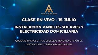 Paneles solares y electricidad domiciliaria