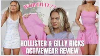 HOLLISTER GILLY HICKS unsponsored activewear try on haul review is it worth it? return or keep 2024