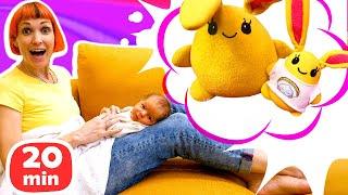 Мама для Лаки - Лучшие видео Игры в дочки матери с игрушками Зайчик Лаки и Маша Капуки Кануки