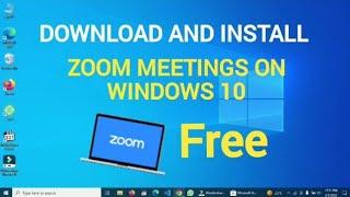 How to Download and Install Zoom Meetings Free on Windows 10 2023 @bethebestforever