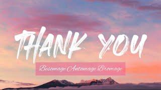 Dido - Thank you Besomage Antomage Bromage  lyrics video Terjemahan Indonesia