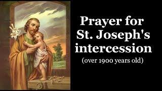 Prayer for St Josephs intercession