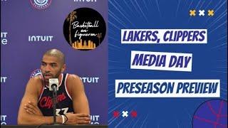 Clipper & Laker Fan REACT To Media Day + WNBA Semis GM 1 Basketball On Figueroa Ep. 45