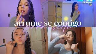 Arrume se comigo para a escola *a noite*️