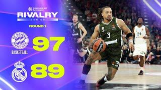 Bayern Munich - Real Madrid  EXCITING Showdown  R1 HIGHLIGHTS  24-25 Turkish Airlines EuroLeague