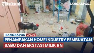 Penampakan Home Industry Pembuatan Sabu dan Ekstasi di Bangka Tengah