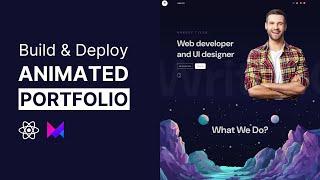 Animated Portfolio Website with React & Framer Motion  React Project for Beginners