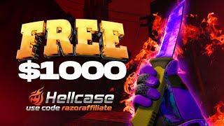 HELLCASE Promo Code 2023 free $300 on Balance - Free CSGO Skins Withdraw skin instantly