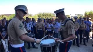 #SFBandChallenge15 Benicia Drumline VS 1st Marine Division