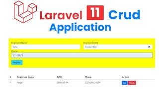 Laravel 11 CRUD Tutorial Step-by-Step Guide for Beginners 2024