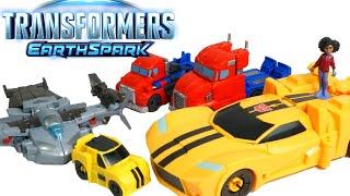 Transformers Earthspark Optimus Bumblebee Megatron One Step Changers Wave 1 with Mo Malto