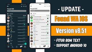 WhatsApp iOS 2022  Fouad WA iOS v9.11 Fix Update