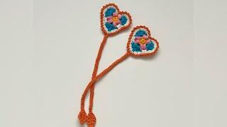 Crochet - Heart Bookmark - Very Easy and Quick Pattern