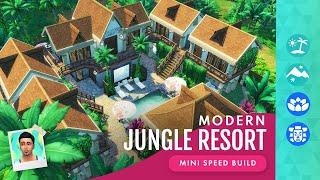 A Modern Jungle RESORT Sims 4 Speed Build No CC or Mods