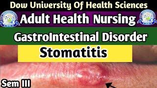 Stomatitis  GIT Disorder  AHN  Nursing  Dow University  Bsnonft  Topic 2nd