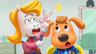 Who Stole My Golden Scissors  Kids Safety Tips  Kids Cartoon  Sheriff Labrador  BabyBus