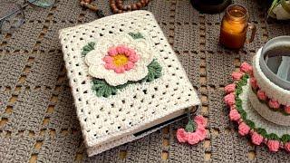 غلاف كروشيه للمصحف الشريف ٣ _ A pouch for a Qur’an _ Crochet book cover