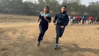 CPO SI GIRLS 800 METER TIMING   First girl 3 minutes  #cpo #delhipolice #viralvideo #training #new