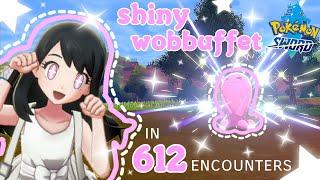  SHINY WOBBUFFET in 612 ENCOUNTERS Pokemon Sword 