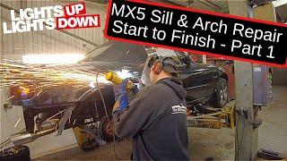 MX5 Sill and arch repair - How to guide - Miata - Part 1