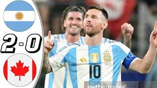 خلاصه بازی آرژانتین و کانادا  خلاصه بازی آرژانتین کانادا  درخشش لئو مسی آرژانتین رو به فینال برد