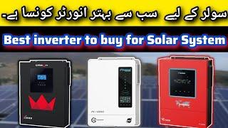 Best Inverters that you should use for your Solar System.  TechManAli
